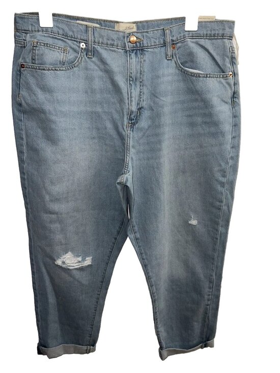 Universal Thread Denim - Universal Thread Size 14 Woman’s Light Denim Jeans Boyfriend New